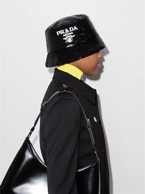 puffer prada bucket hat|prada hat farfetch.